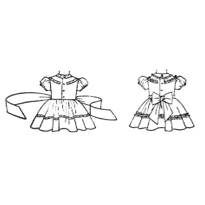 1950's Sewing Pattern: Girl's / Toddler's Pretty Dress & Coat - Chest 22.5" (57.15 cm)