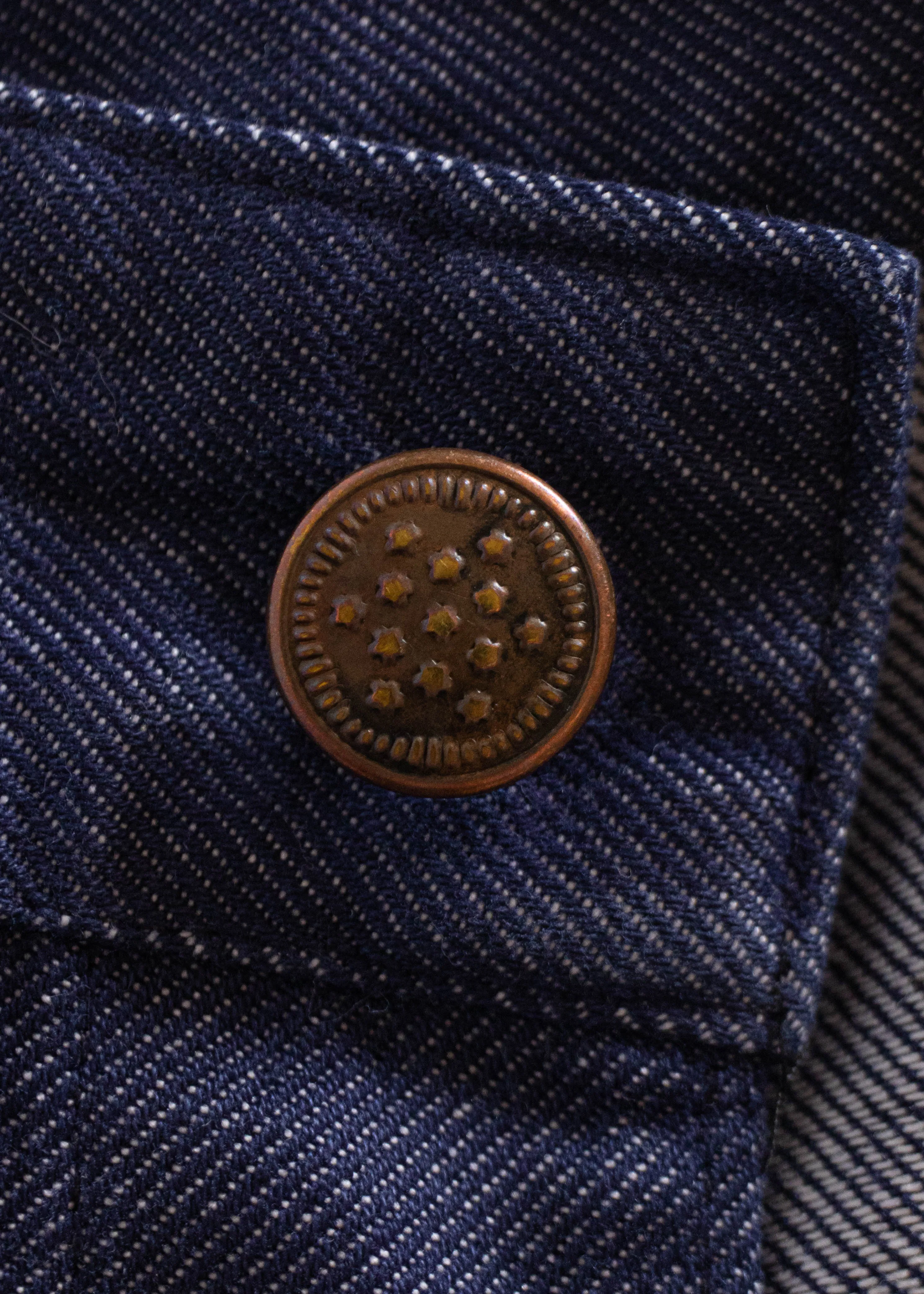 1980s Tergal French Workwear Chore Pants Size Women's 33 Men's 36