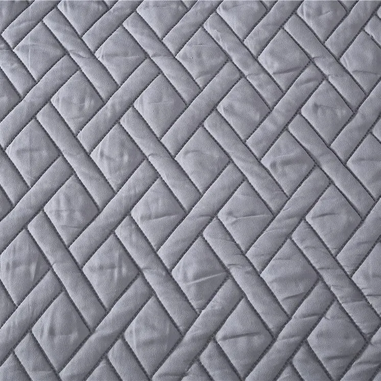 3-Piece: Embossed Quilted Larch Bedding Comforter Set