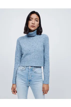 60s Slim Turtleneck - Donegal Sky