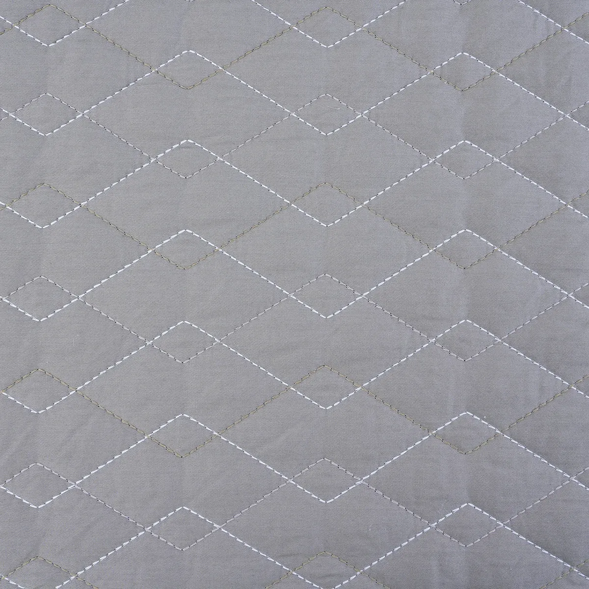 8pcs Quilt/Quilted Bed Cover Set Art Deco Diamond Neutral