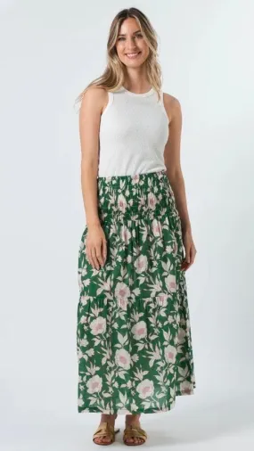 Aja Skirt Vintage Green Floral