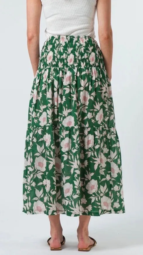 Aja Skirt Vintage Green Floral