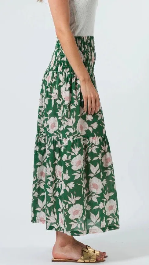 Aja Skirt Vintage Green Floral