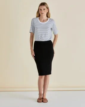 Alicia Midi Skirt - Black