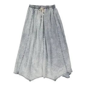 Analogie Stonewash Skirt - Maxi - Blue Wash