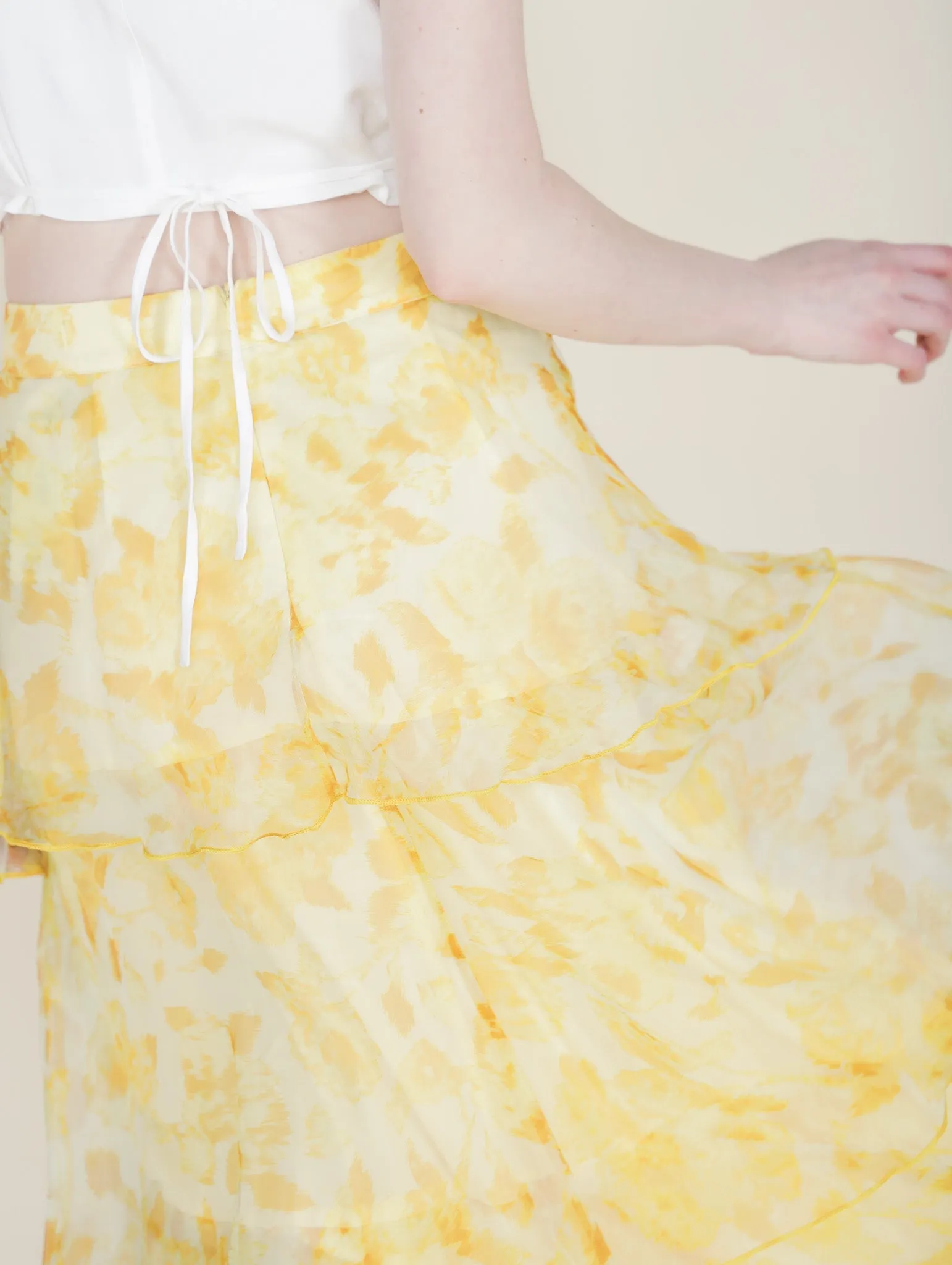 Aubrey Tiered Maxi Skirt
