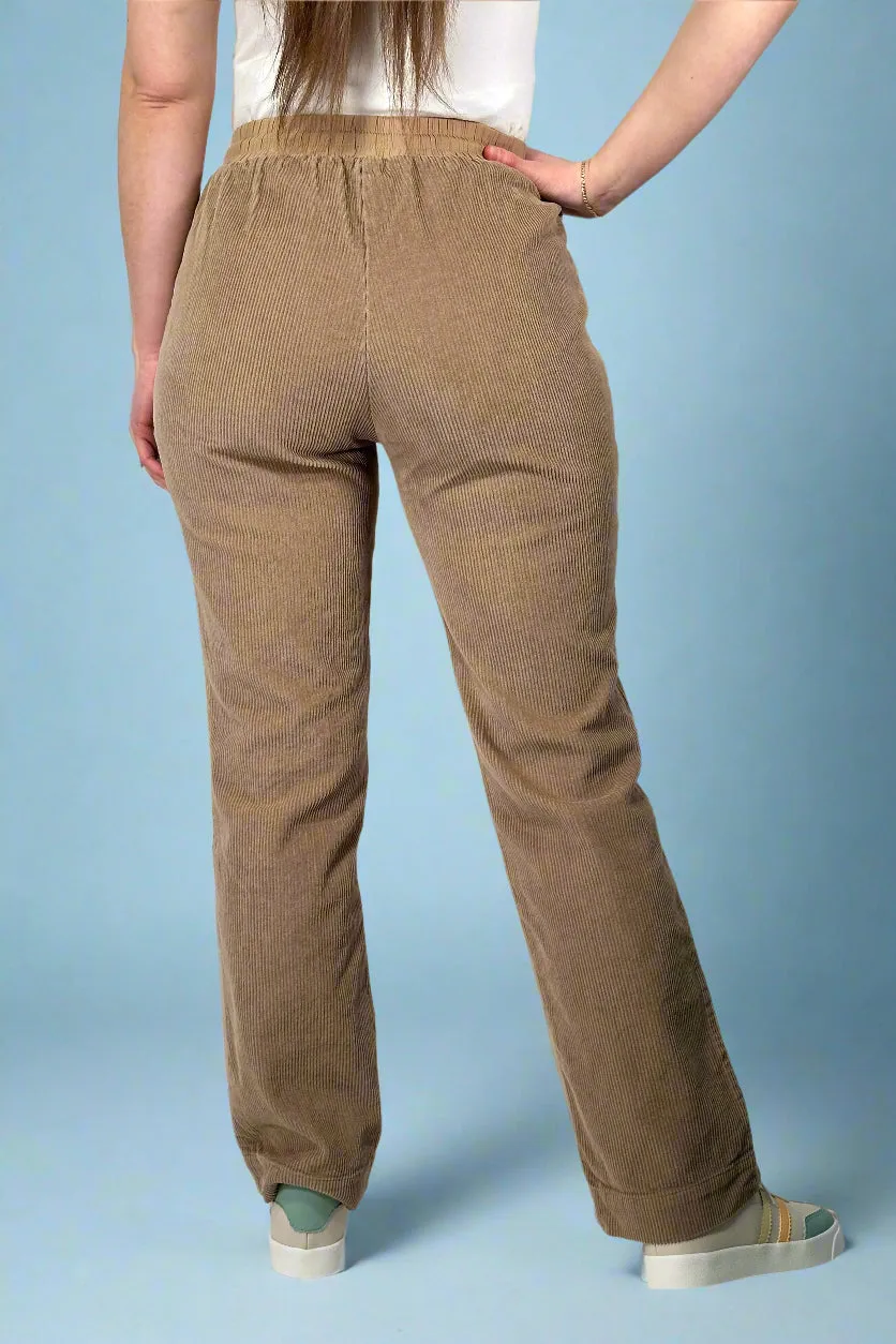Aysha Corduroy Pants - Brown