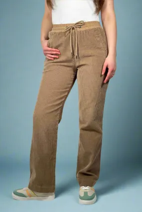 Aysha Corduroy Pants - Brown