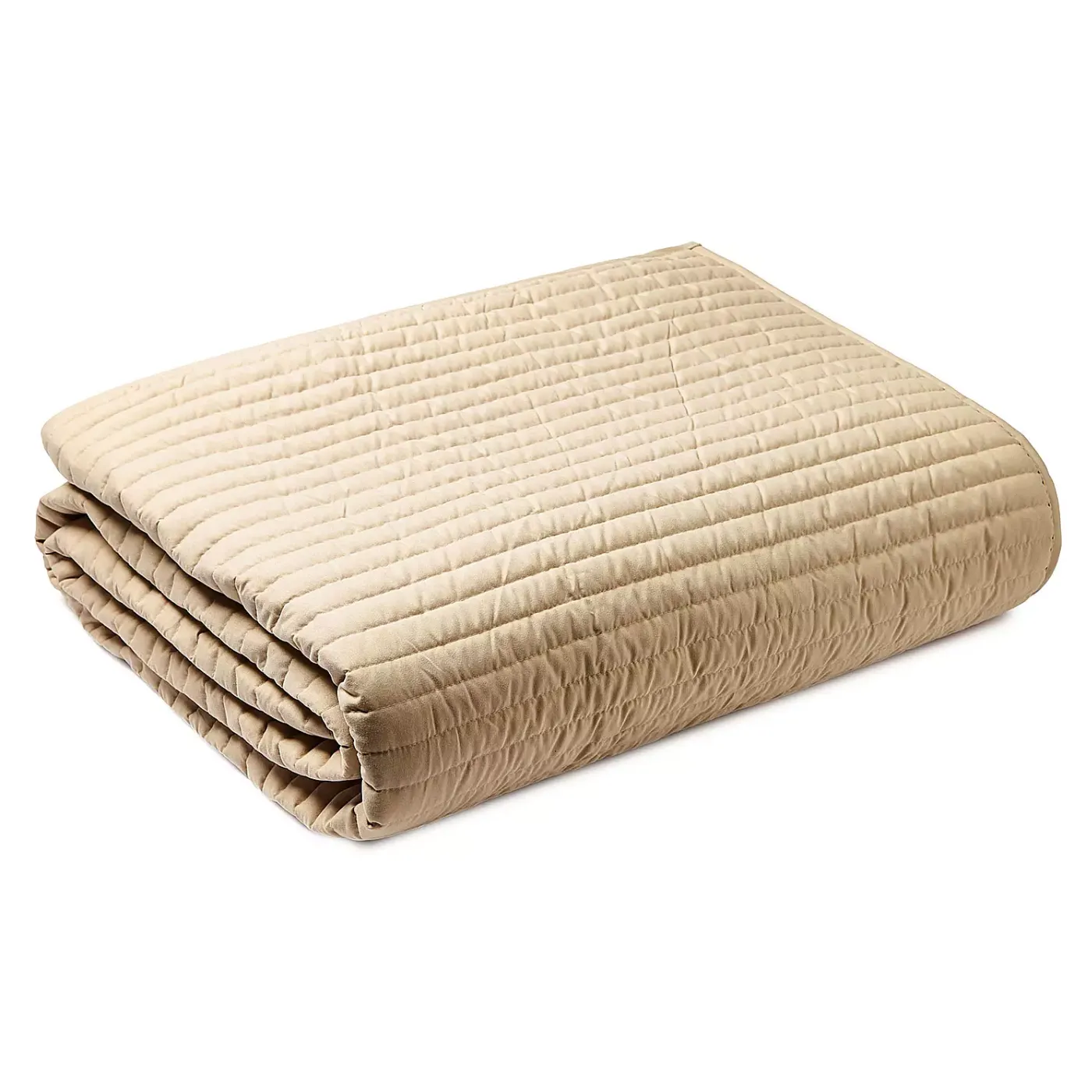 Bianca Quilted Lines Bedspread | Silver / Natural