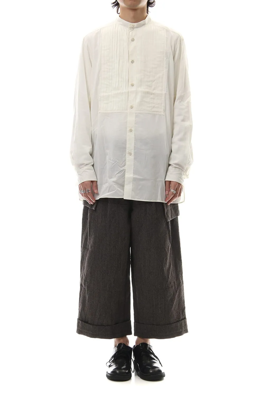 Big Pocket Cropped Pants Gray