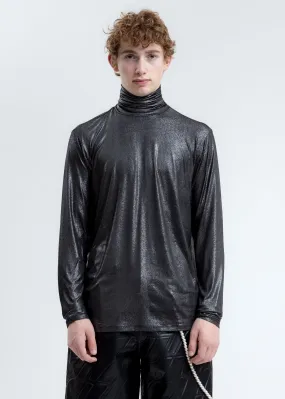 Black Glitter Turtleneck