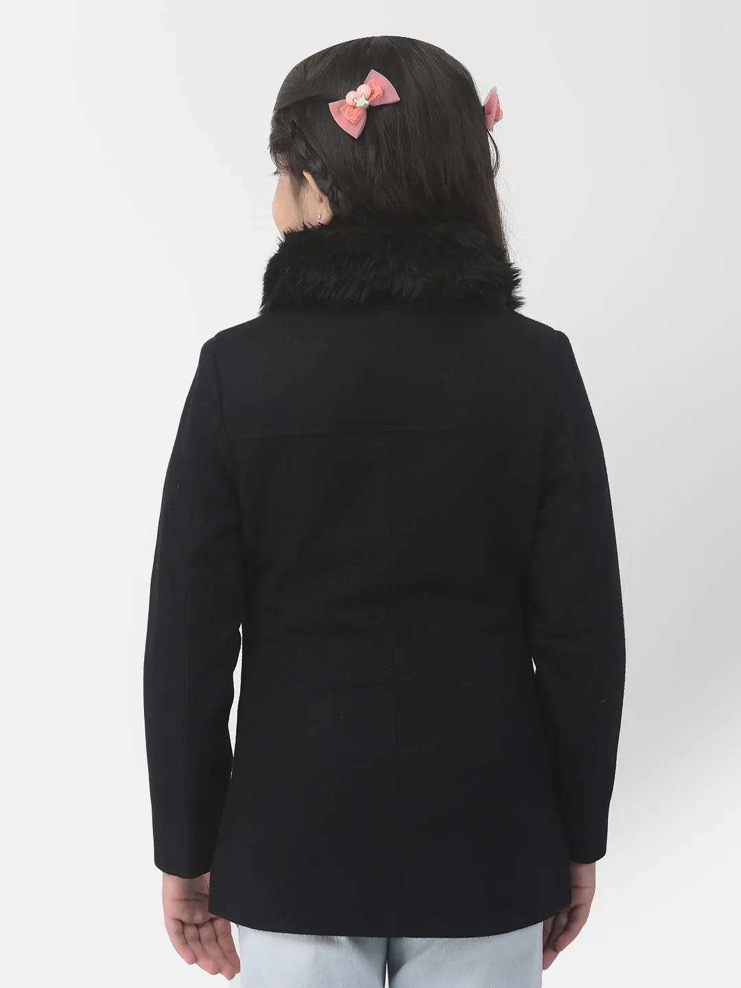 Black Zipper Overcoat