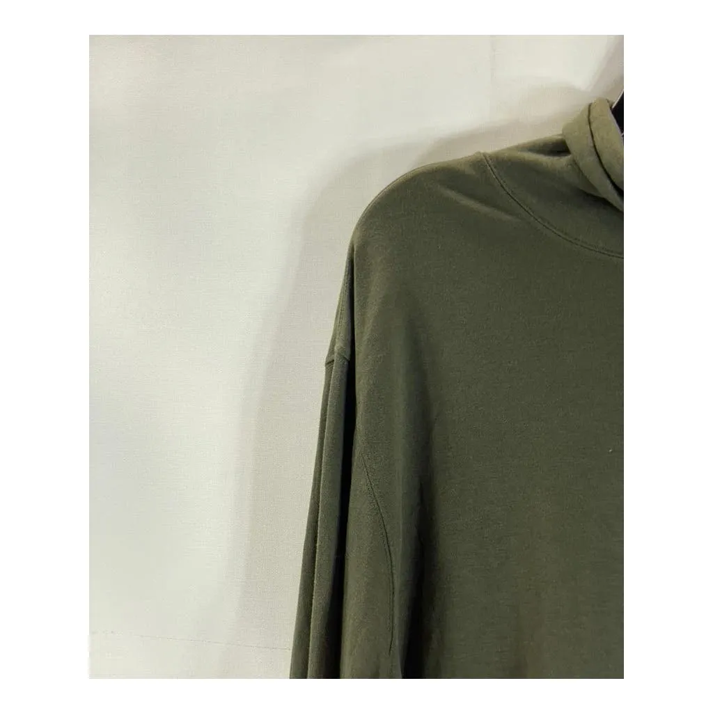 BROOKS BROTHERS Men's Green Supima Cotton Turtleneck Long Sleeve Shirt SZ L