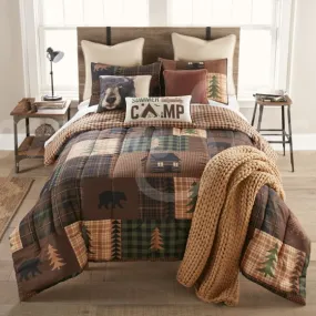 Brown Bear Cabin Comforter Collection