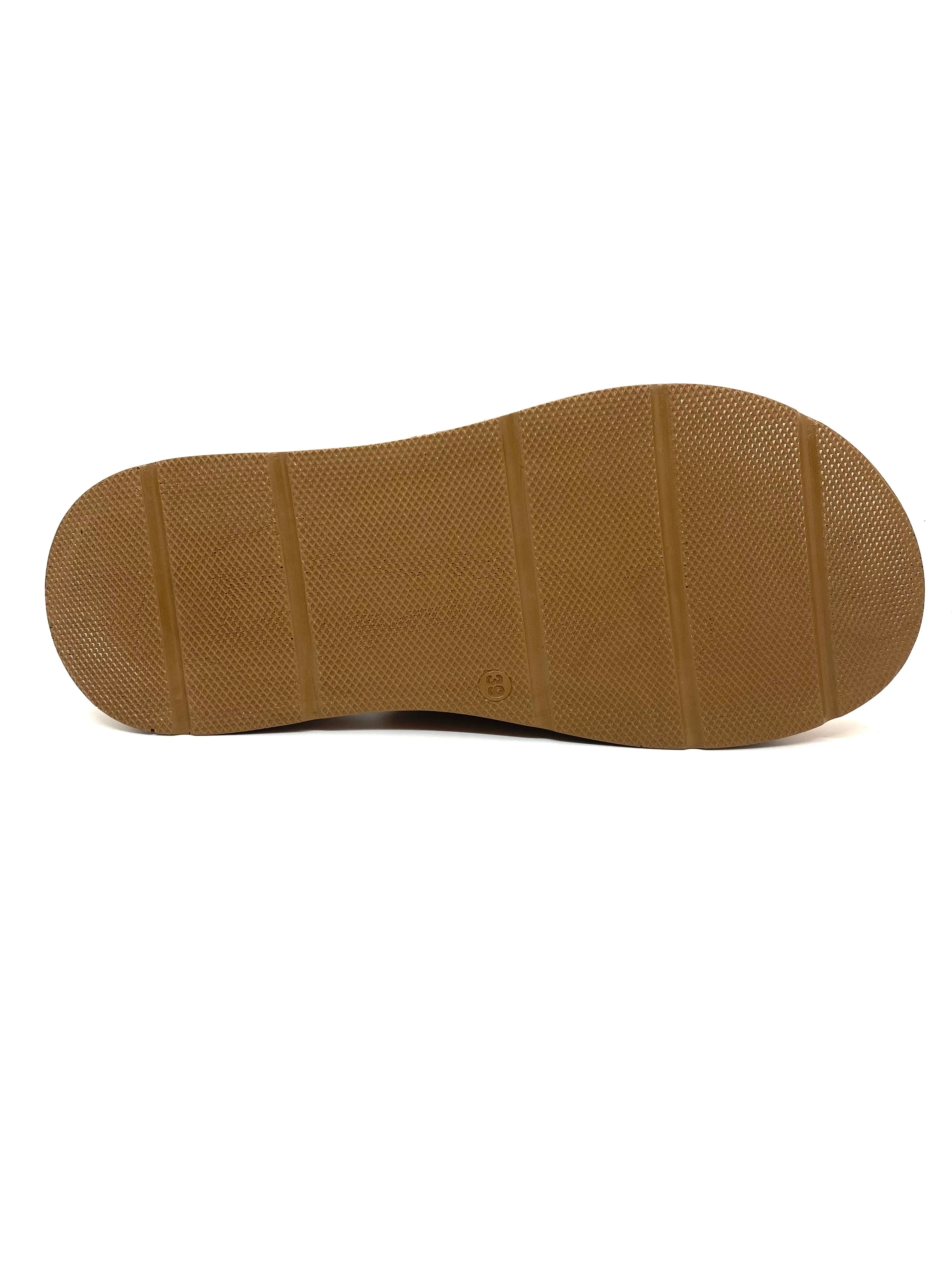 Carmela Ladies Extra large Trim Leather Slider