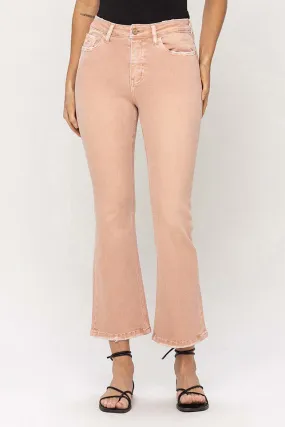 Carter Peach High Rise Kick Flare