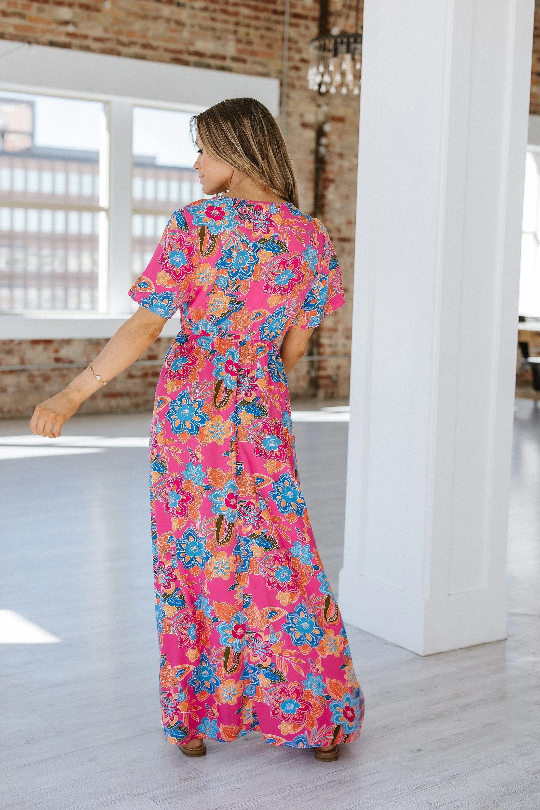 Case Wrap V-Neck Maxi Dress | DROPSHIP