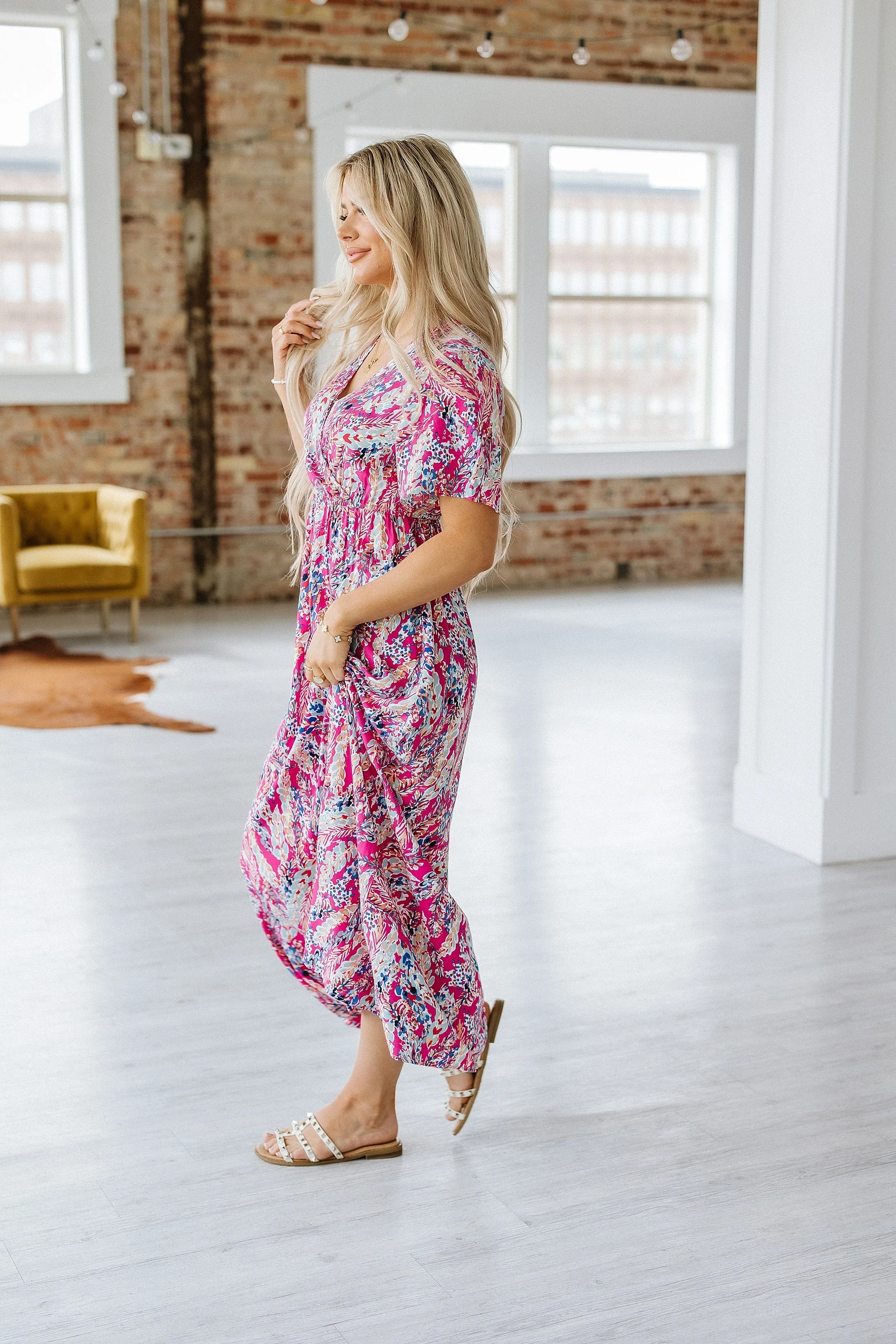 Case Wrap V-Neck Maxi Dress | DROPSHIP
