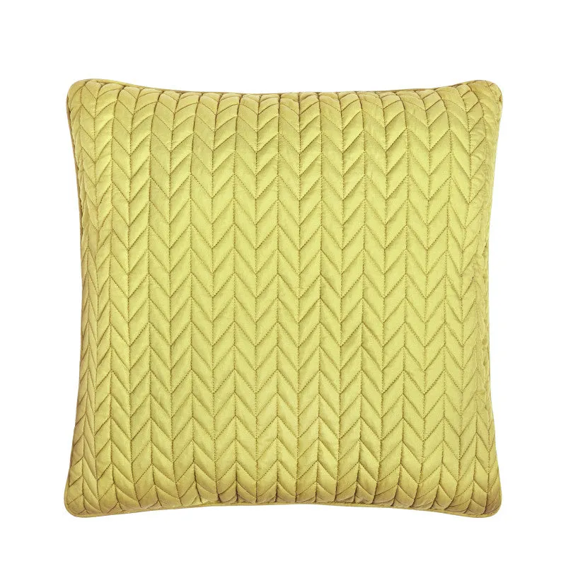 Cayman 20" Square Quilted Decorative Throw Pillow