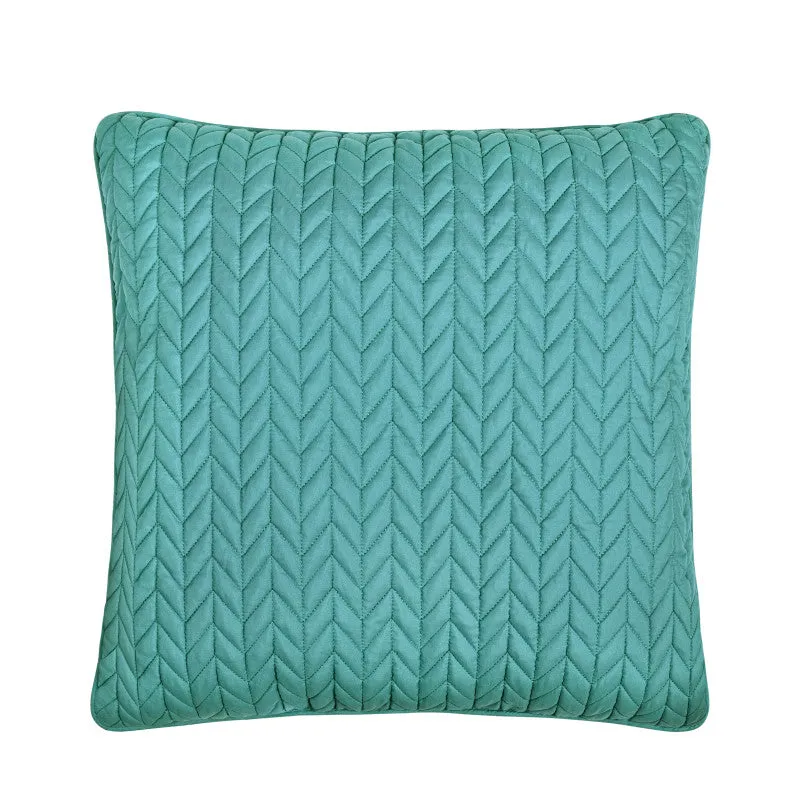 Cayman 20" Square Quilted Decorative Throw Pillow