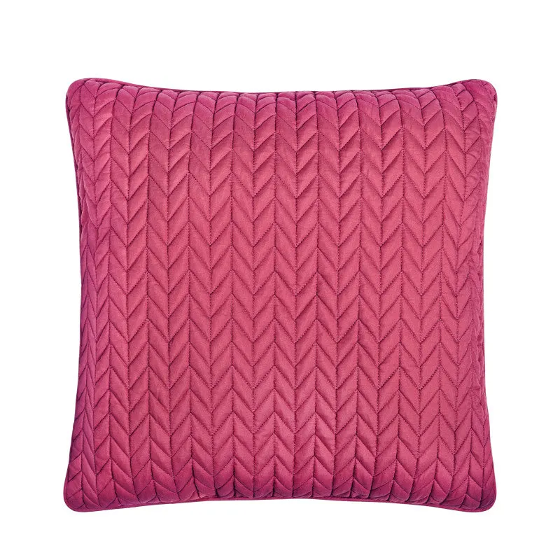 Cayman 20" Square Quilted Decorative Throw Pillow