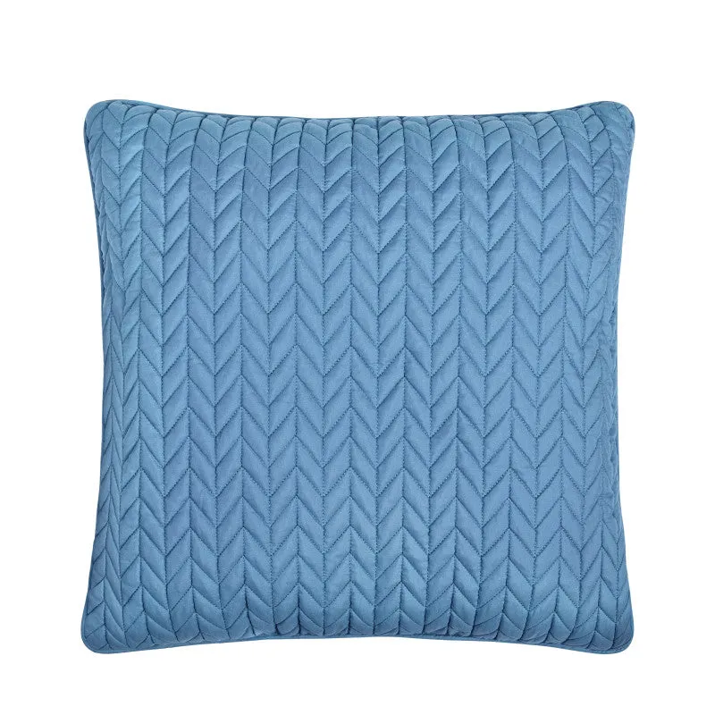 Cayman 20" Square Quilted Decorative Throw Pillow