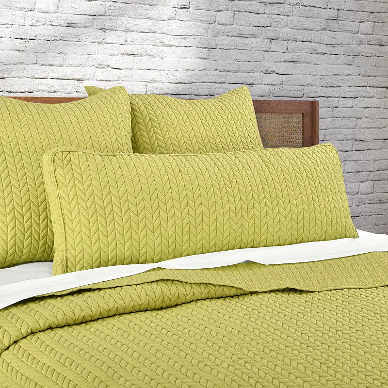 Cayman Quilted Bolster Decorative Throw Pillow