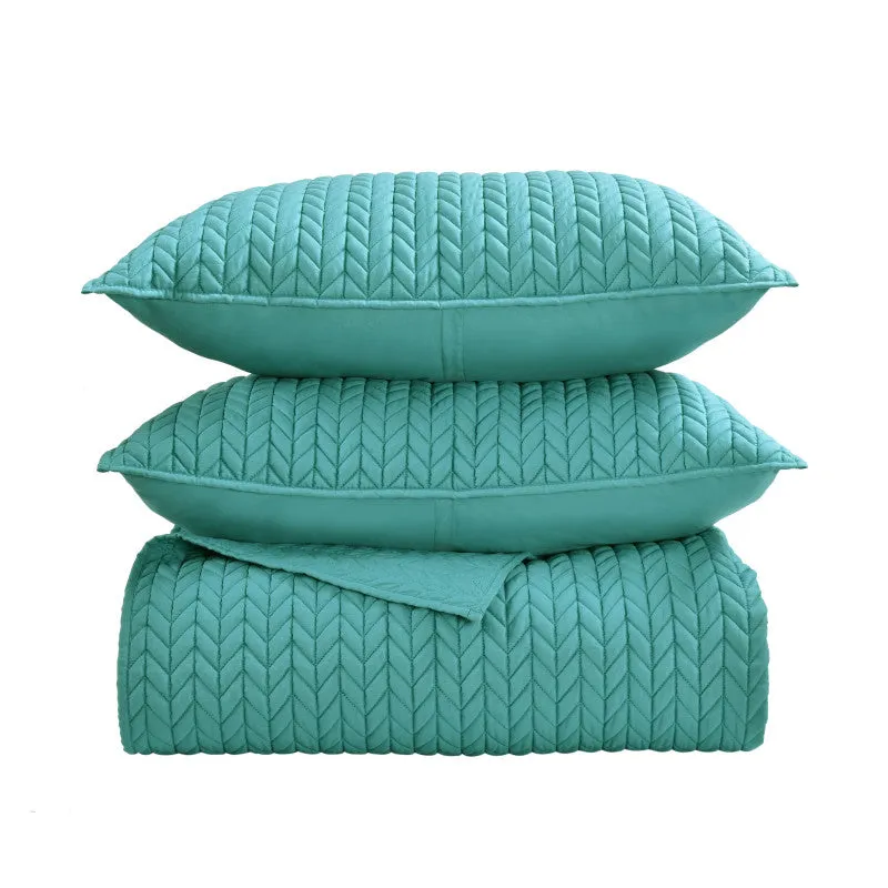 Cayman Quilted Bolster Decorative Throw Pillow