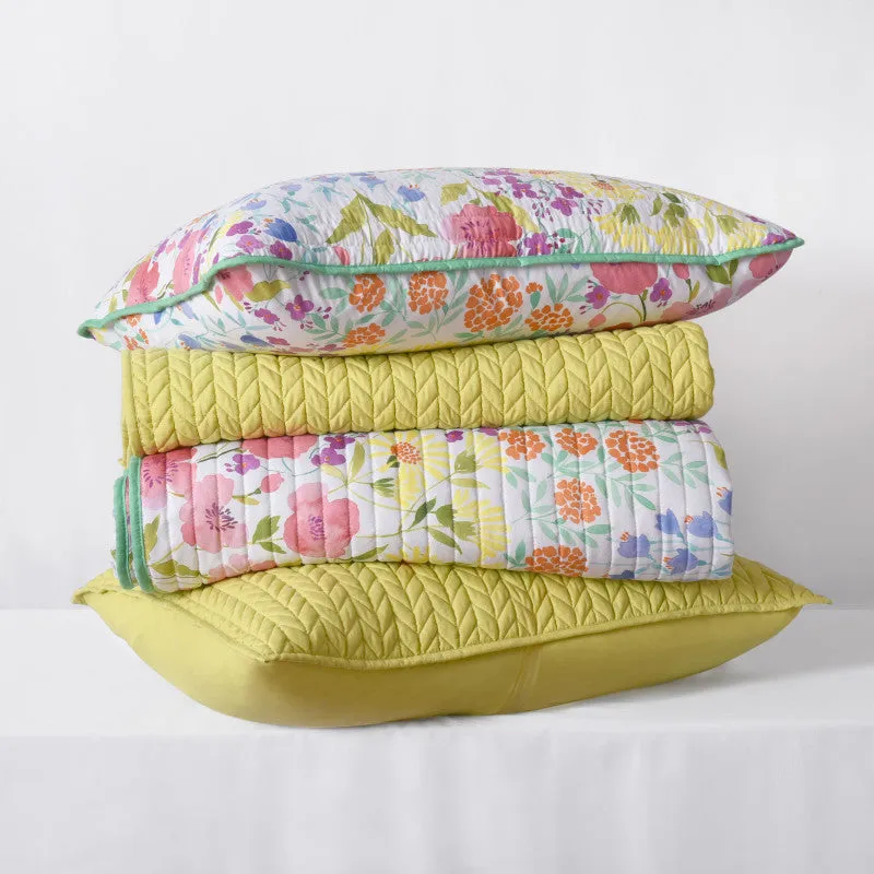 Cayman Quilted Bolster Decorative Throw Pillow