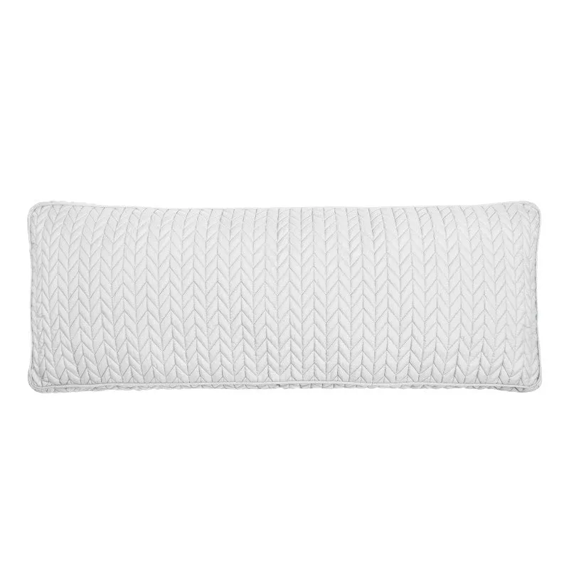 Cayman Quilted Bolster Decorative Throw Pillow