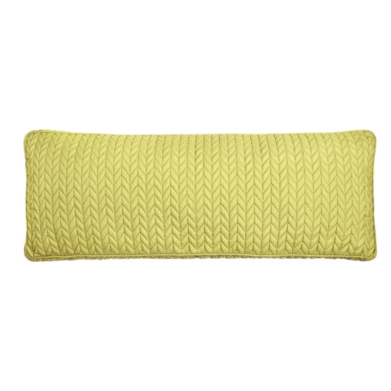 Cayman Quilted Bolster Decorative Throw Pillow