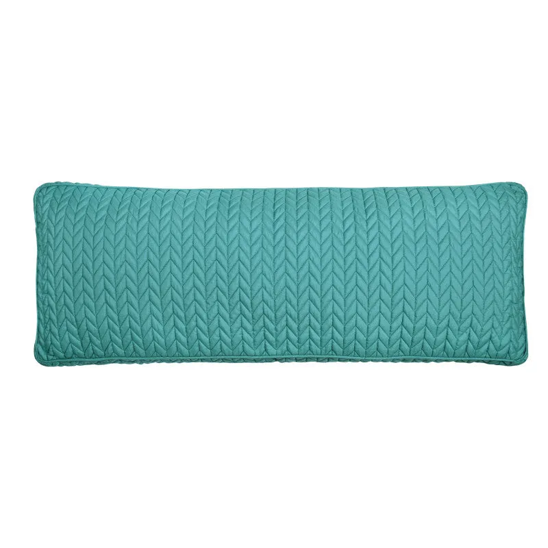 Cayman Quilted Bolster Decorative Throw Pillow