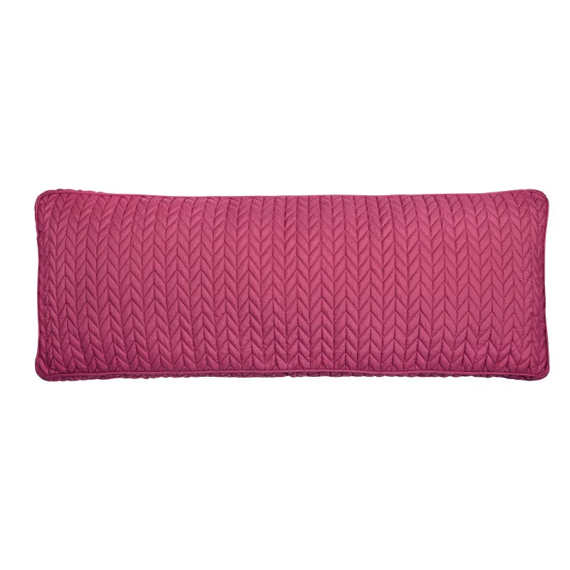 Cayman Quilted Bolster Decorative Throw Pillow