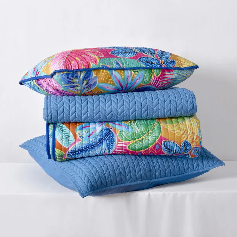 Cayman Quilted Bolster Decorative Throw Pillow
