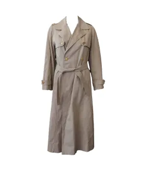 Celine Macadem Logo Button Trench Coat Beige DXBS2016