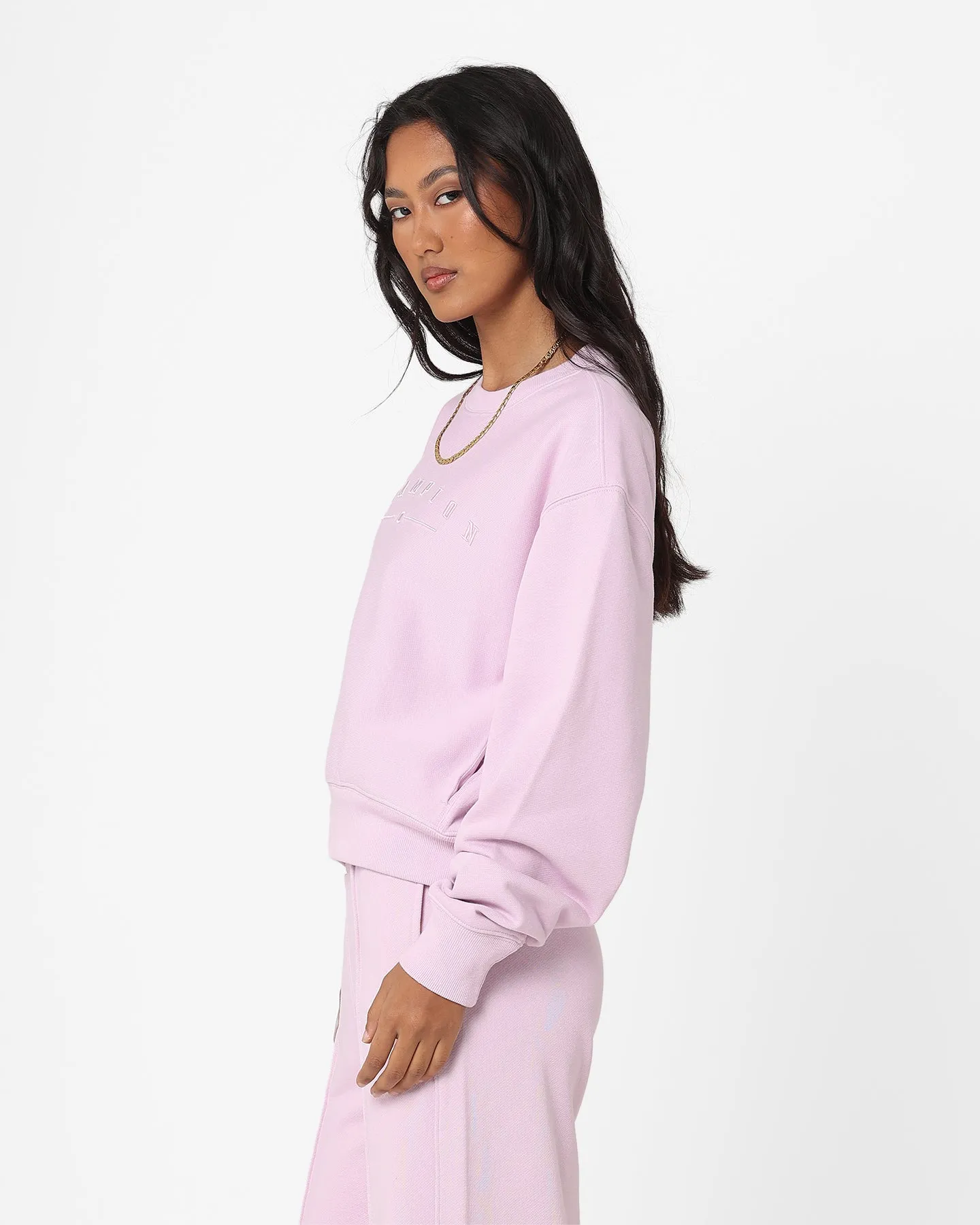 Champion Women's Reverse Weave Y2k Pocket Crewneck Mystics
