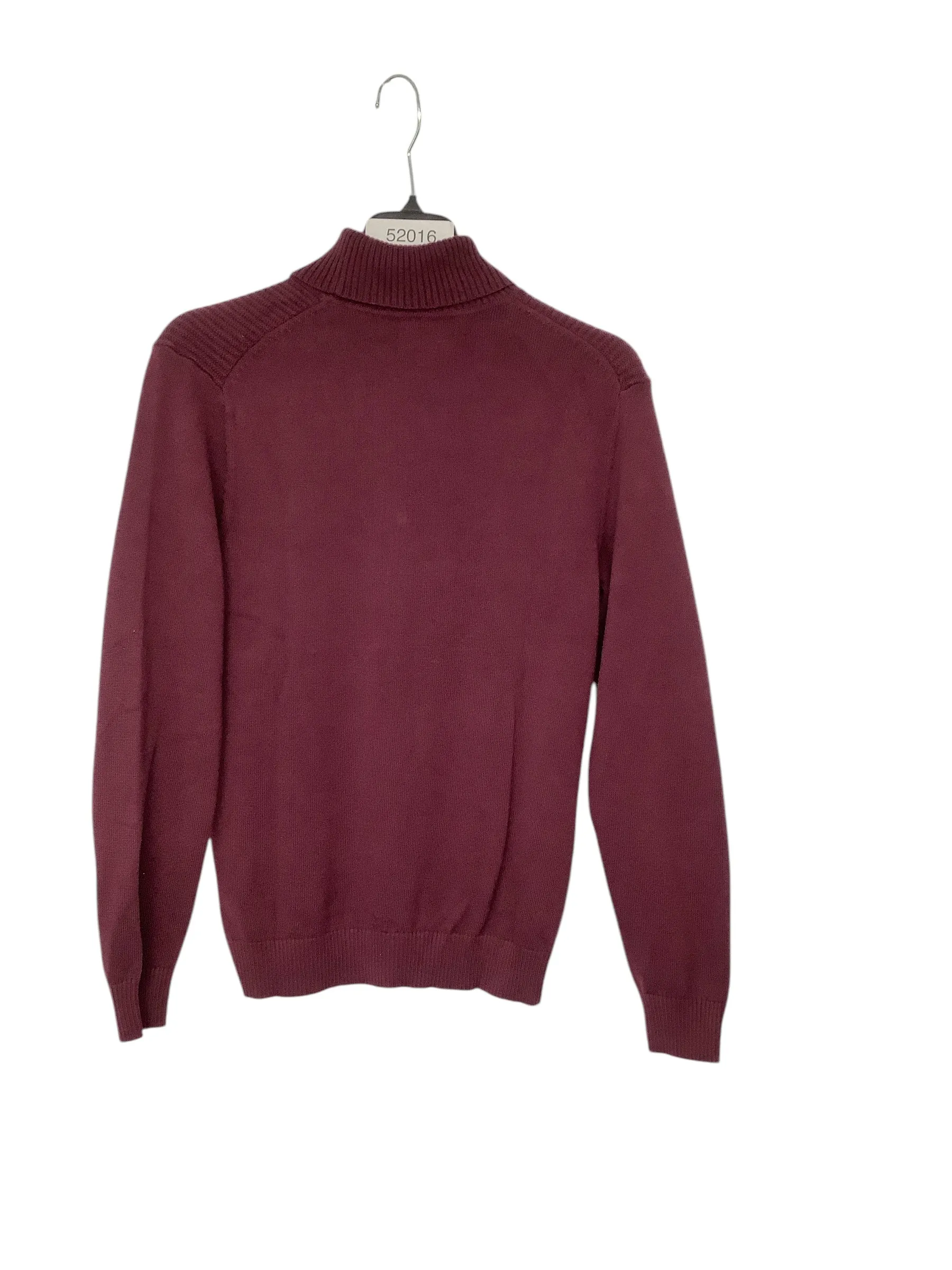 Club Room Mens Regular Fit Turtleneck Turtleneck Sweater Medium Red Solid