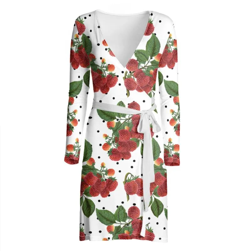 Colossal Raspberry Wrap Dress