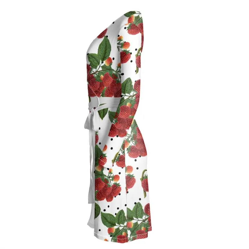 Colossal Raspberry Wrap Dress