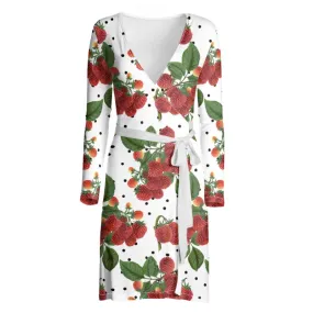 Colossal Raspberry Wrap Dress
