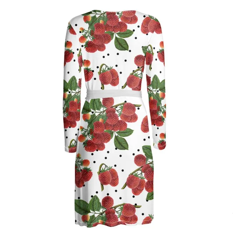 Colossal Raspberry Wrap Dress
