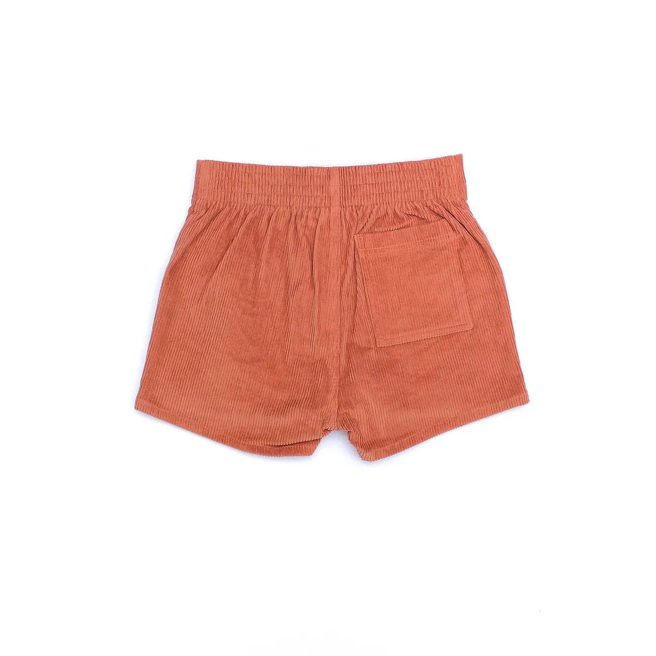 Corduroy Shorts in Rust
