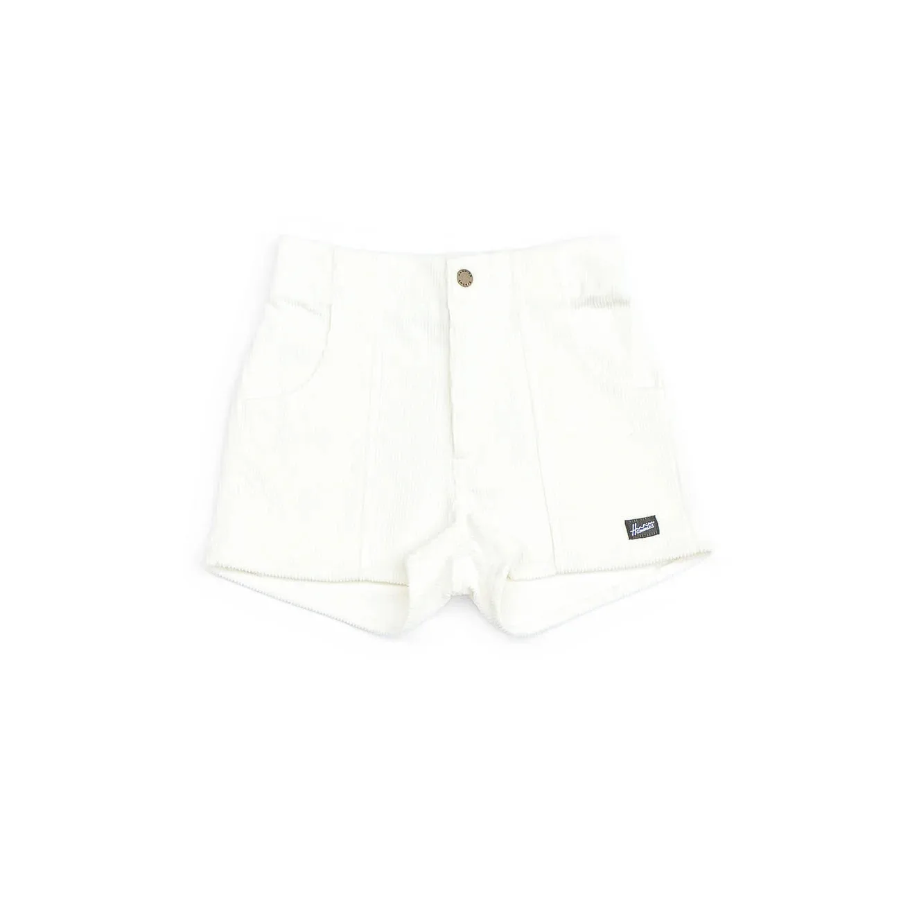 Corduroy Shorts in White