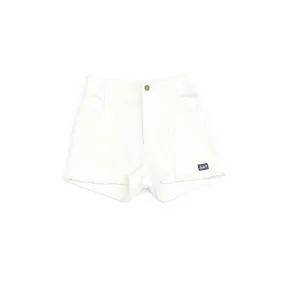 Corduroy Shorts in White