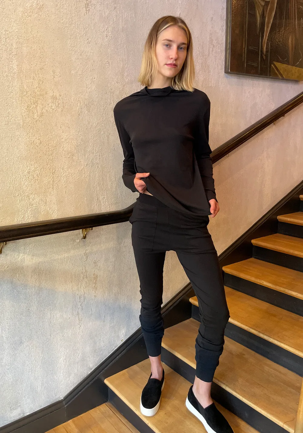 Cotton Turtleneck - Black