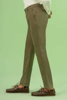 CROSS POCKET TWILL SLIMFIT PANT OLIVE
