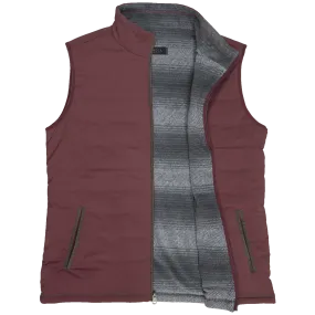 'Dakota Grizzly' Men's Bennett Reversible Vest - Mahogany