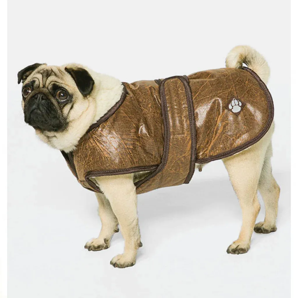 Danish Design - Waggles Dog Coat - Brown - 40cm (16")