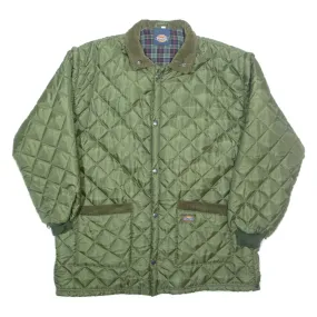 DICKIES Mens Quilted Coat Green XL